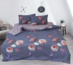 Комплект постільної білизни євро Ранфорс R4535