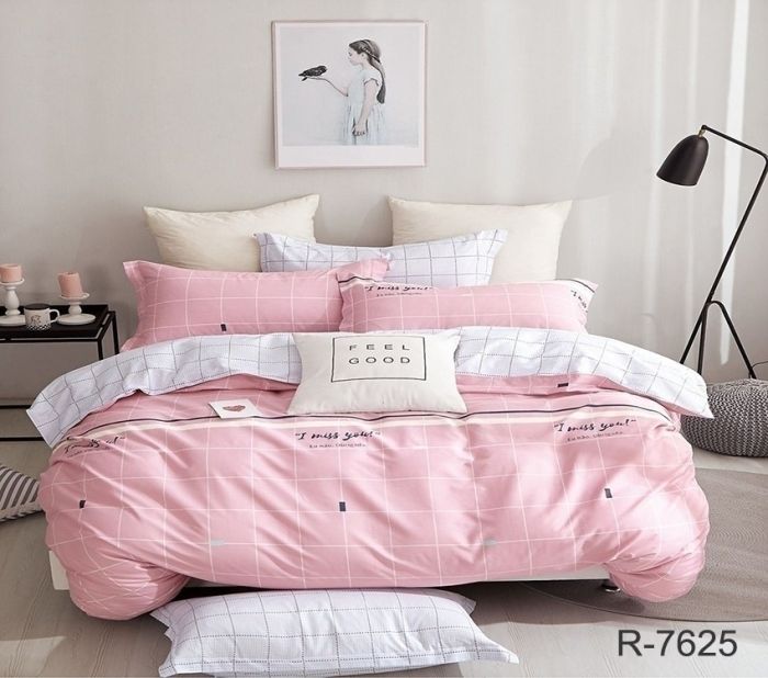 Комплект постільної білизни євро наволочки 50*70см Ранфорс R7625