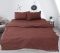 Комплект постільної білизни сімейний наволочки 50*70см Ранфорс R128Brown