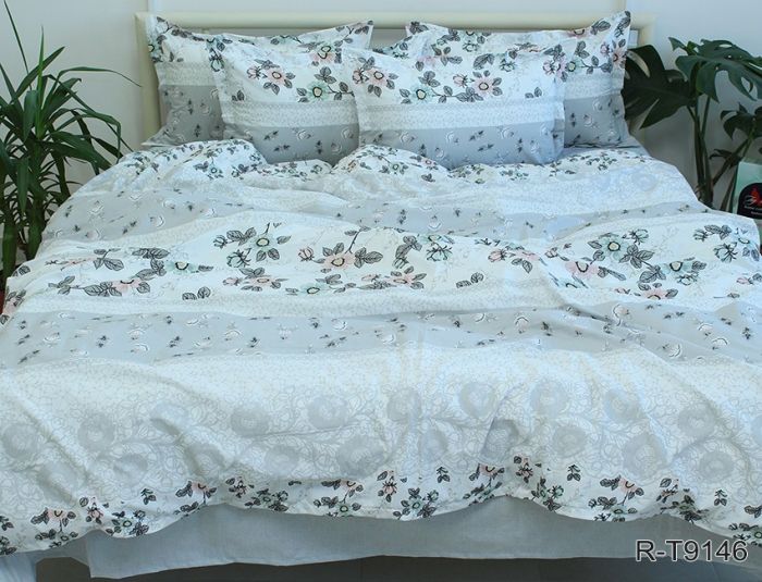 Комплект постільної білизни сімейний наволочки 50*70см Ранфорс R-T9146