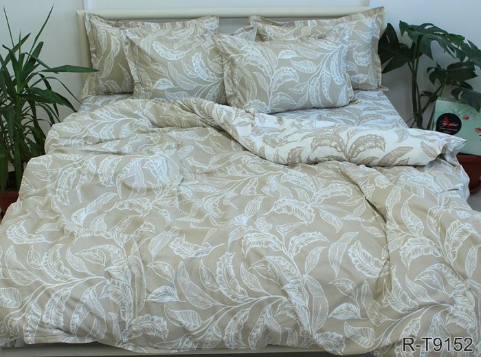 Комплект постільної білизни сімейний наволочки 50*70см Ранфорс R-T9152