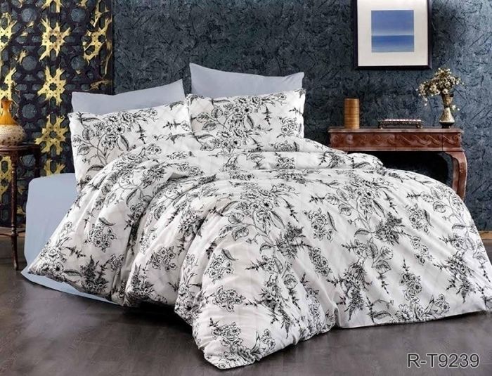 Комплект постільної білизни сімейний наволочки 50*70см Ранфорс R-T9239