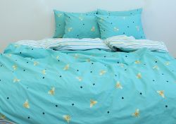 Комплект постільної білизни сімейний наволочки 50*70см Ранфорс R-V8161