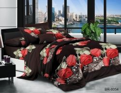 Комплект постільної білизни євро Поликоттон BR8054