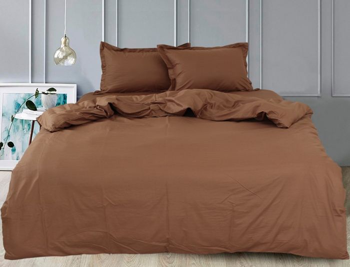 Комплект постільної білизни наволочки 50*70см Сатин Chocolate