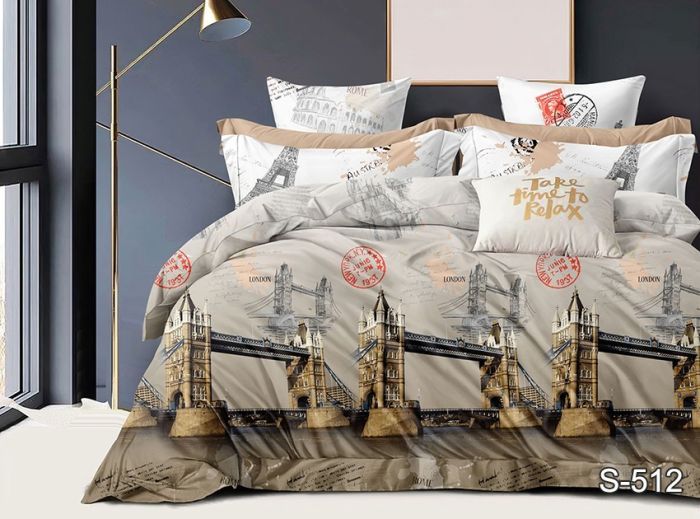 Комплект постільної білизни Сатин S512 2