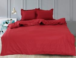 Комплект постільної білизни двоспальний Сатин Bordo