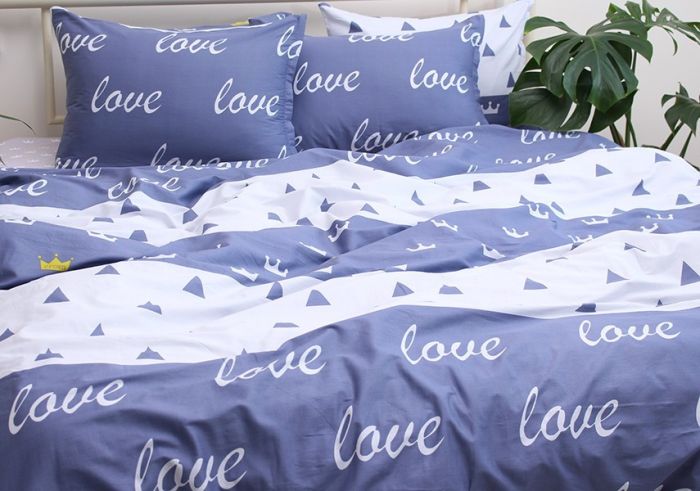 Комплект постільної білизни двоспальний наволочки 50*70см Сатин S418