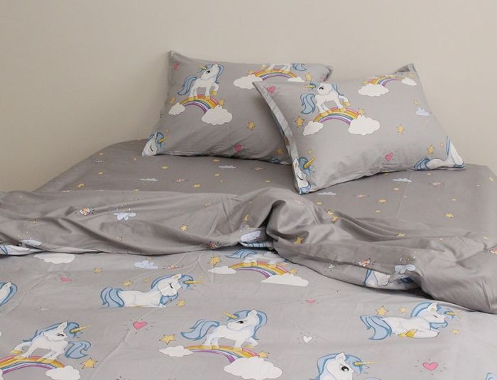 Комплект постільної білизни двоспальний наволочки 50*70см Сатин S419