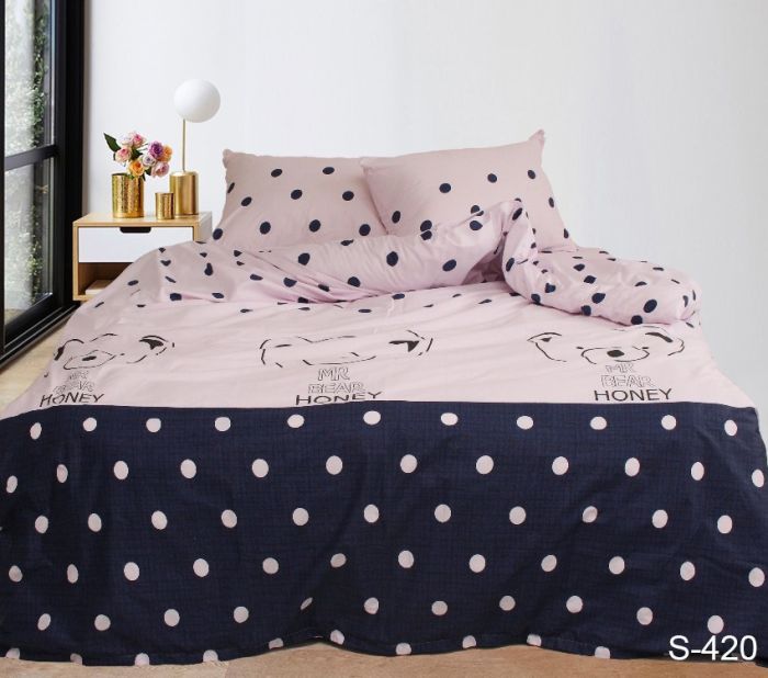 Комплект постільної білизни двоспальний наволочки 50*70см Сатин S420