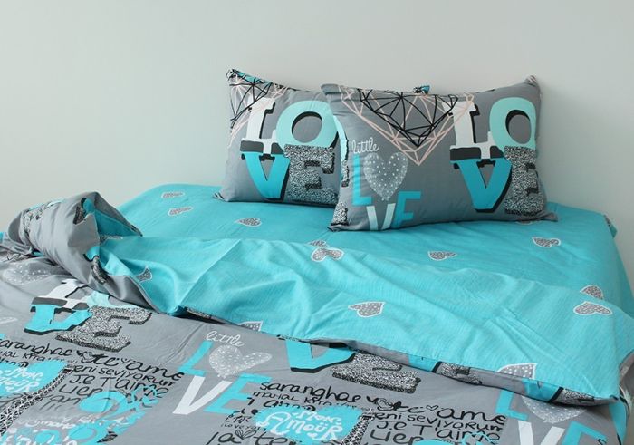 Комплект постільної білизни двоспальний Сатин S424