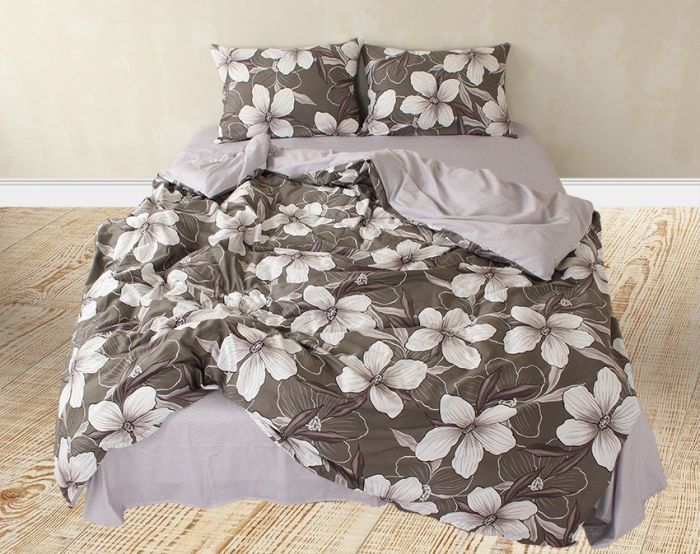 Комплект постільної білизни двоспальний Сатин S482