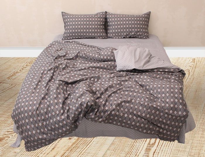 Комплект постільної білизни двоспальний Сатин S485