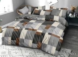 Комплект постільної білизни двоспальний наволочки 50*70см Сатин S503