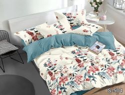 Комплект постільної білизни двоспальний наволочки 50*70см Сатин S504