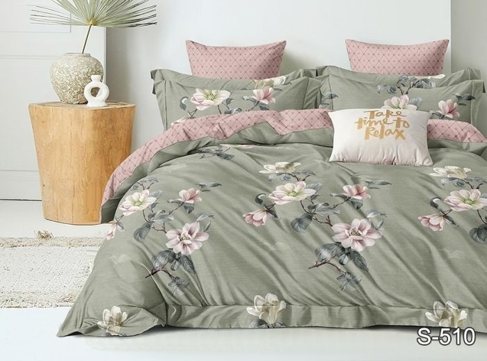 Комплект постільної білизни двоспальний Сатин S510