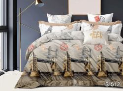 Комплект постільної білизни двоспальний Сатин S512
