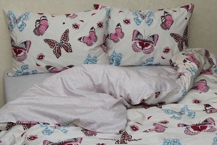 Комплект постільної білизни євро наволочки 50*70см Сатин S346