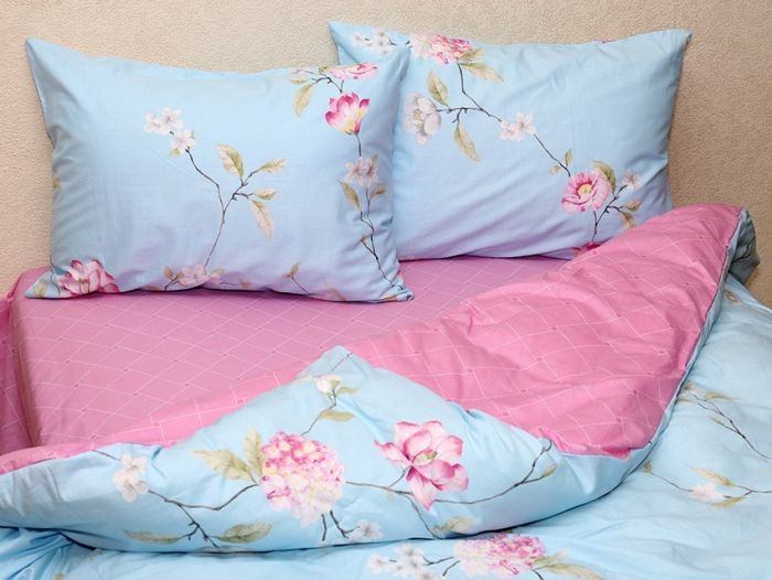 Комплект постільної білизни євро наволочки 50*70см Сатин S356