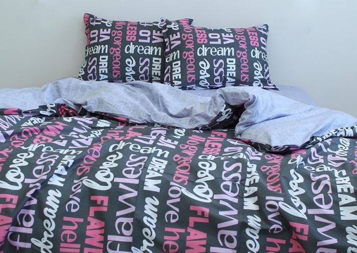 Комплект постільної білизни євро наволочки 50*70см Сатин S379