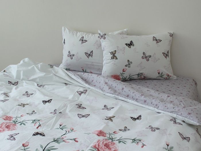 Комплект постільної білизни євро Сатин S456