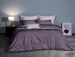 Комплект постільної білизни євро наволочки 50*70см Сатин S472