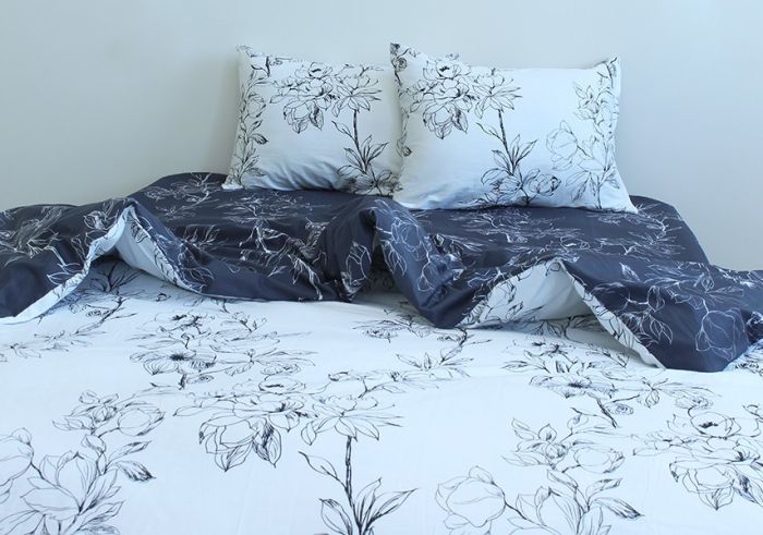 Комплект постільної білизни євро Сатин S494