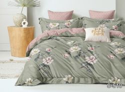 Комплект постільної білизни євро наволочки 50*70см Сатин S510