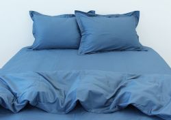 Комплект постільної білизни сімейний наволочки 50*70см Сатин Blue Grey