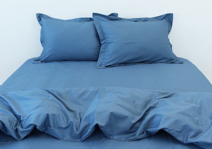 Комплект постільної білизни сімейний наволочки 50*70см Сатин Blue Grey