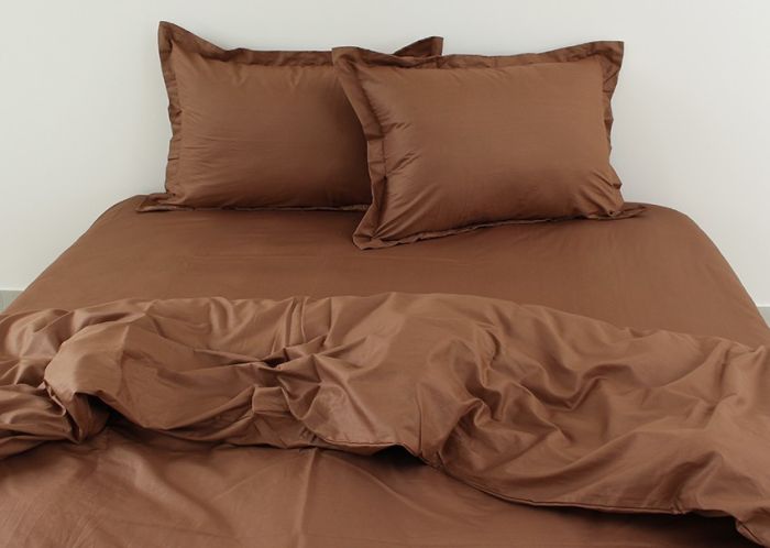 Комплект постільної білизни сімейний наволочки 50*70см Сатин Chocolate
