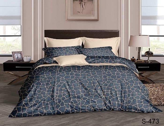 Комплект постільної білизни Сатин S473