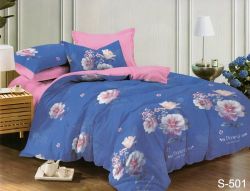 Комплект постільної білизни сімейний наволочки 50*70см Сатин S501