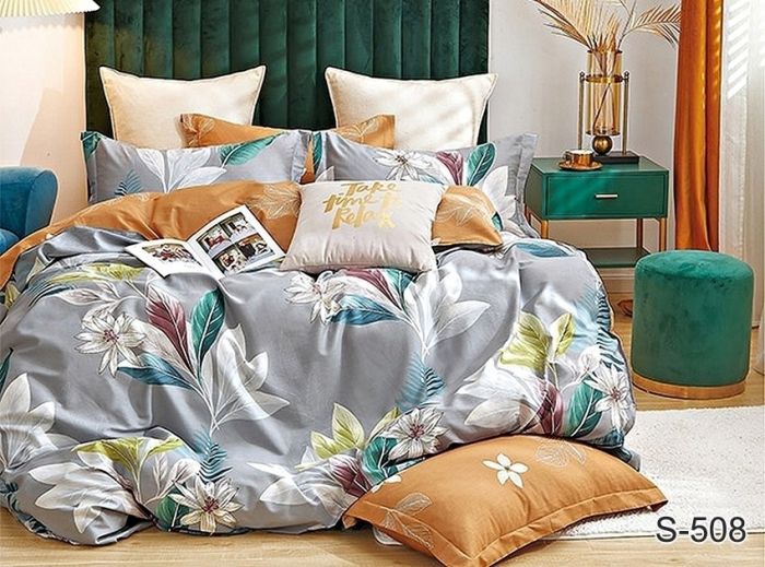 Комплект постільної білизни Сатин S508