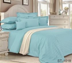 Комплект постільної білизни Страйп-Сатин LUXURY ST-1018