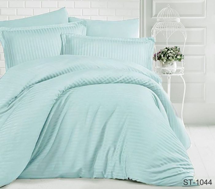 Комплект постільної білизни Страйп-Сатин LUXURY ST-1044