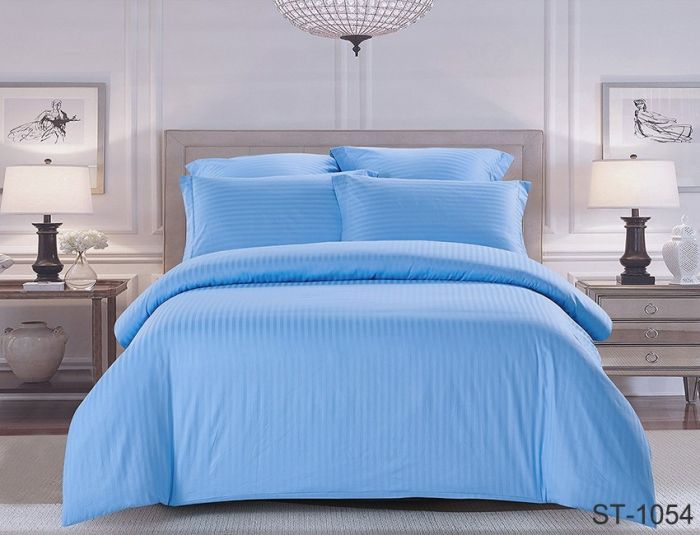 Комплект постільної білизни наволочки 50*70см Страйп-Сатин LUXURY ST-1054