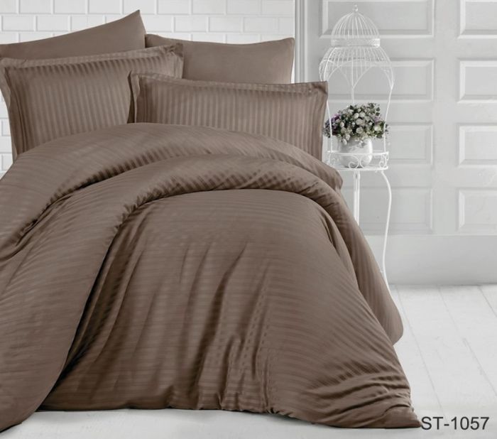 Комплект постільної білизни наволочки 50*70см Страйп-Сатин LUXURY ST-1057