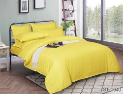Комплект постільної білизни двоспальний Страйп-Сатин LUXURY ST-1040