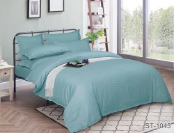 Комплект постільної білизни двоспальний Страйп-Сатин LUXURY ST-1045