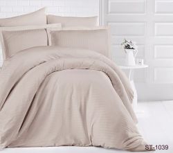 Комплект постільної білизни євро наволочки 50*70см Страйп-Сатин LUXURY ST-1039
