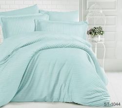 Комплект постільної білизни Страйп-Сатин LUXURY ST-1044