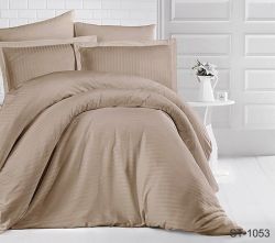 Комплект постільної білизни сімейний наволочки 50*70см Страйп-Сатин LUXURY ST-1053