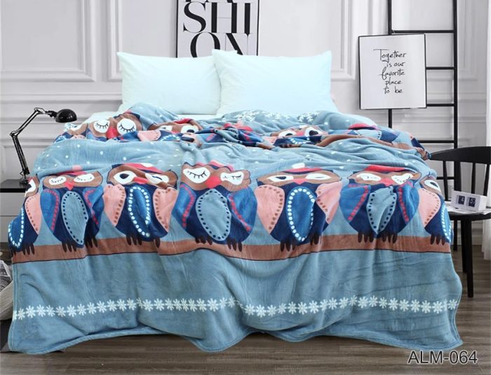 Плед велсофт (мікрофібра) 160*220 см ALM-064