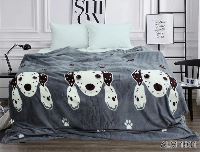 Плед велсофт (мікрофібра) 200*220 см ALM1901