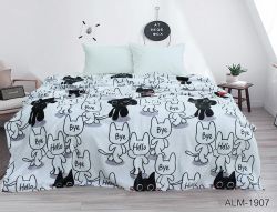 Плед велсофт (мікрофібра) 200*220 см ALM1907