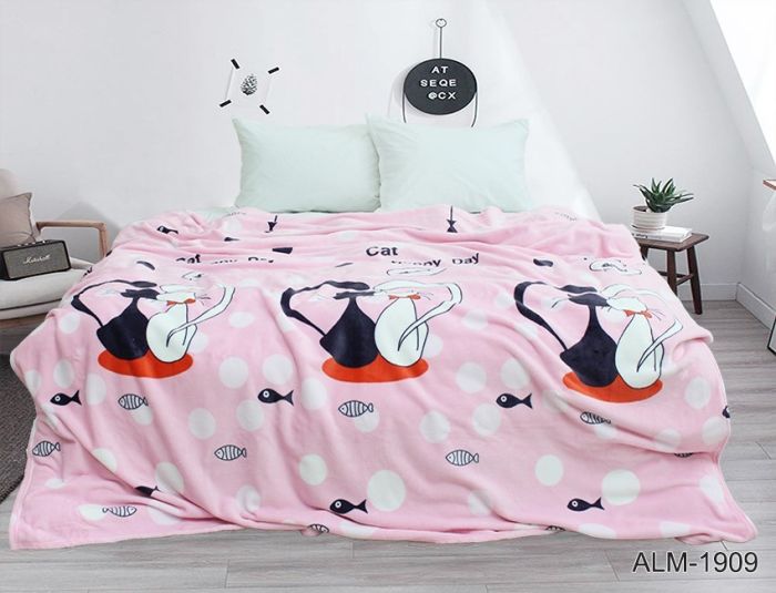 Плед велсофт (мікрофібра) 200*220 см ALM1909