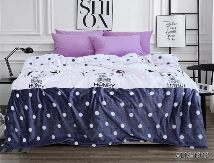 Плед велсофт (мікрофібра) 160*220 см ALM1912