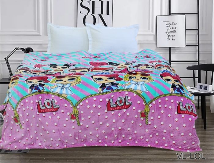 Плед велсофт (мікрофібра) 200*220 см LOL