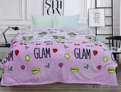 Плед велсофт (мікрофібра) 160*220 см LOL GLAM